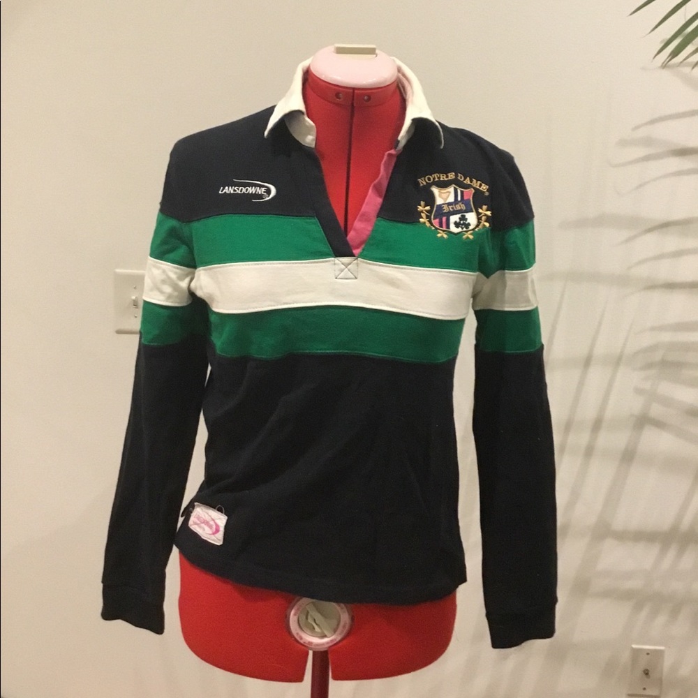 NWOT Norte Dame Rugby Shirt XS CLASSIC RUGBY